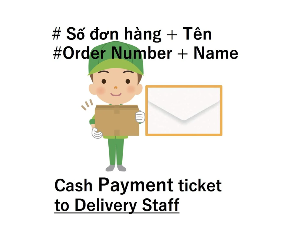 952 Mon-Adm Cash payment directly to delivery staffs/Tra tien mat (Nguoi Giao Hang)/現金支払(配達員)