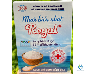 742 Thu-sgn Sea salt (pale)/Muối biển nhạt Royal/天然塩(にがり塩)250g