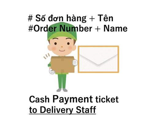 952 Tue-Adm Cash payment directly to delivery staffs/Tra tien mat (Nguoi Giao Hang)/現金支払（配達員）